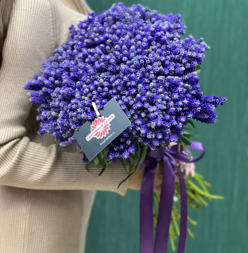 Букет из кустовой вероники 21шт