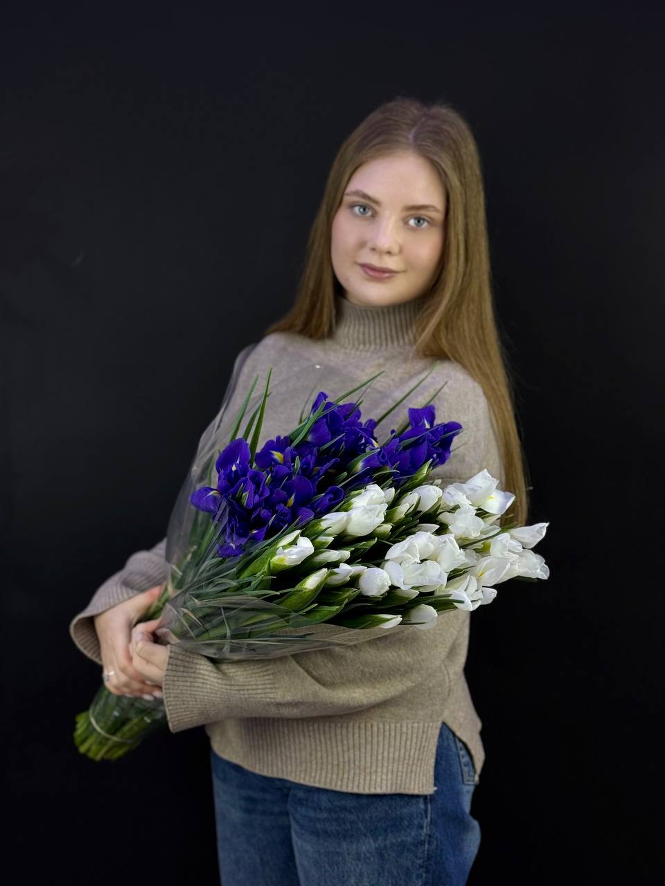Букет из ирисов микс