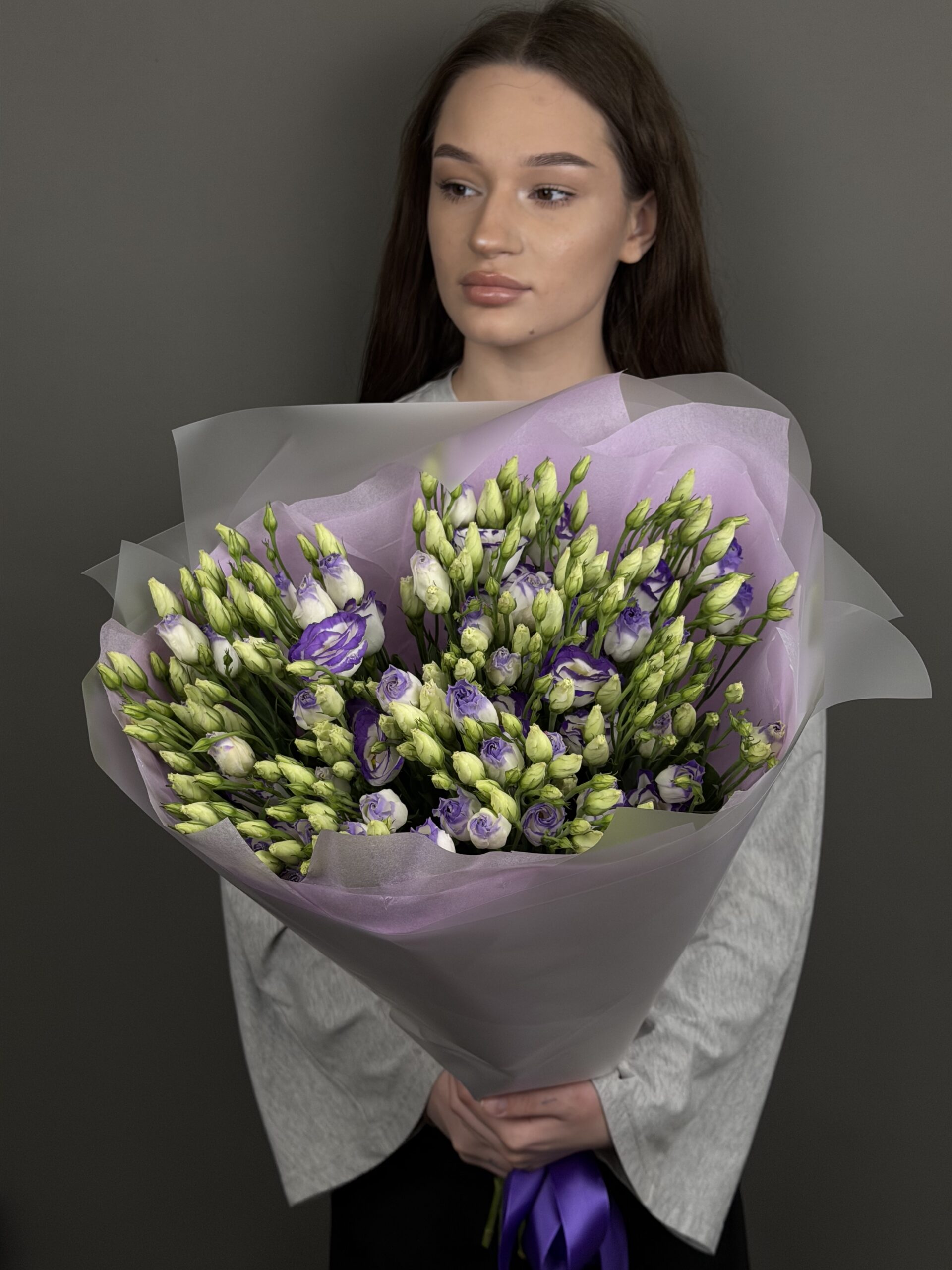 Букет из эустом 15шт